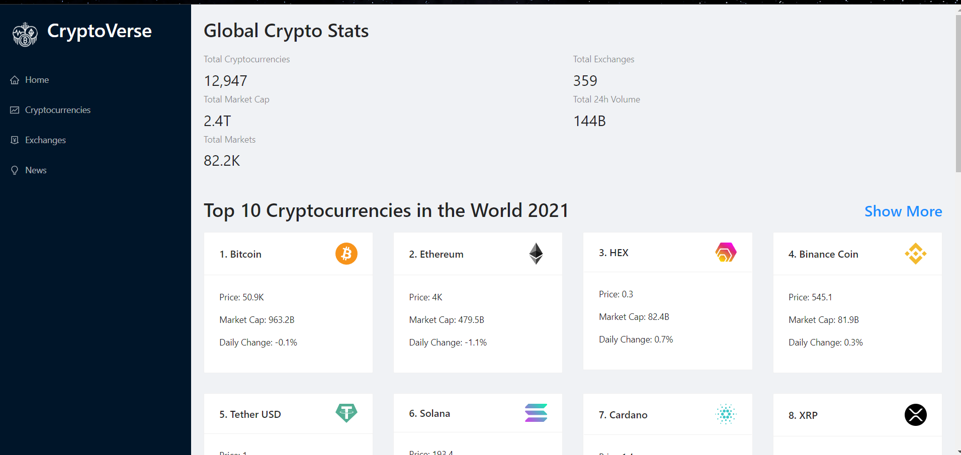 CryptoCurrency_Web App