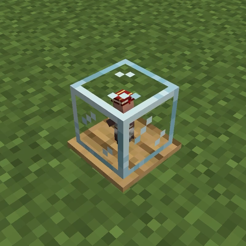Villager Globe with a Librarian inside it