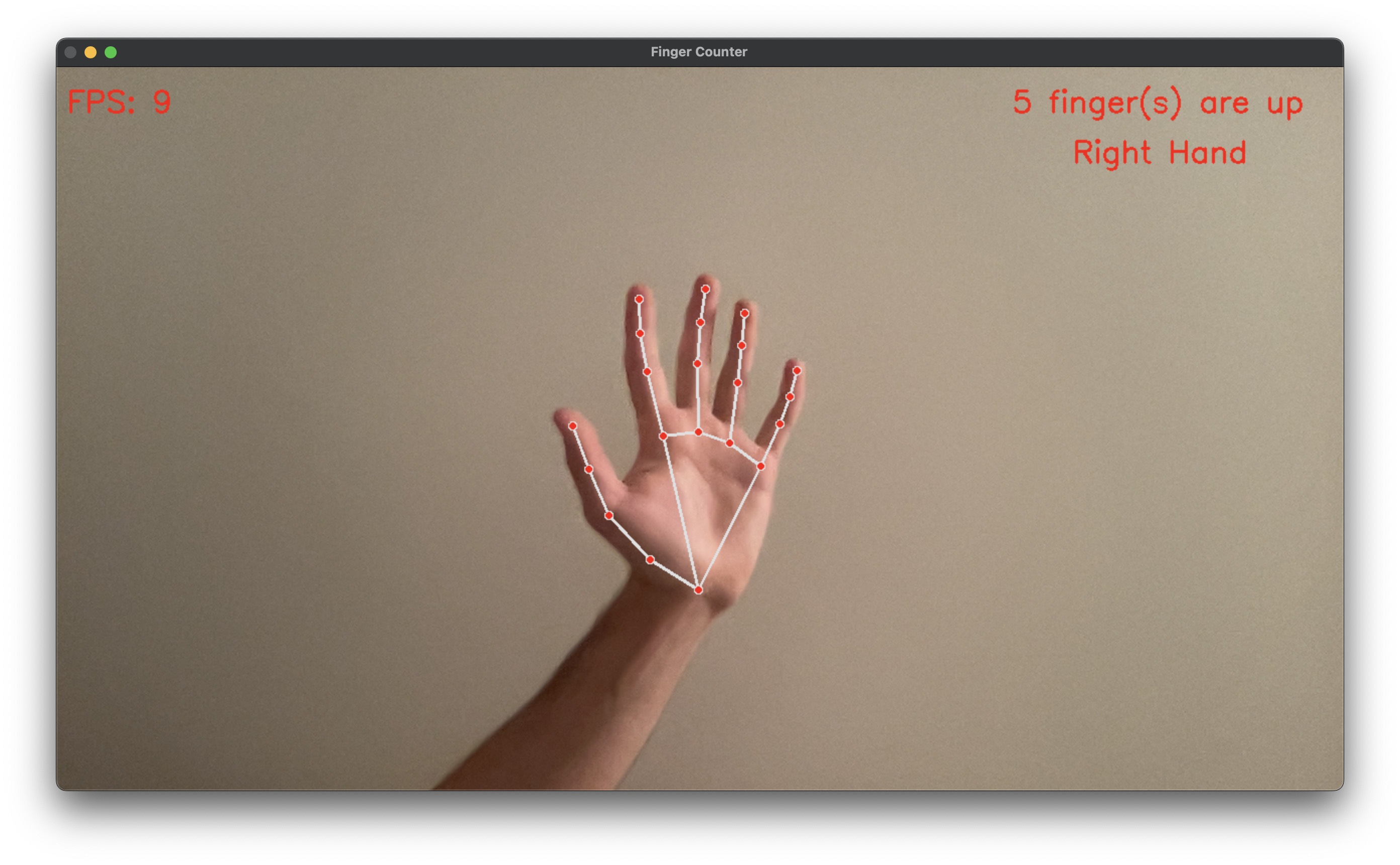 Screenshot 1 - Right Hand with 5 Fingers