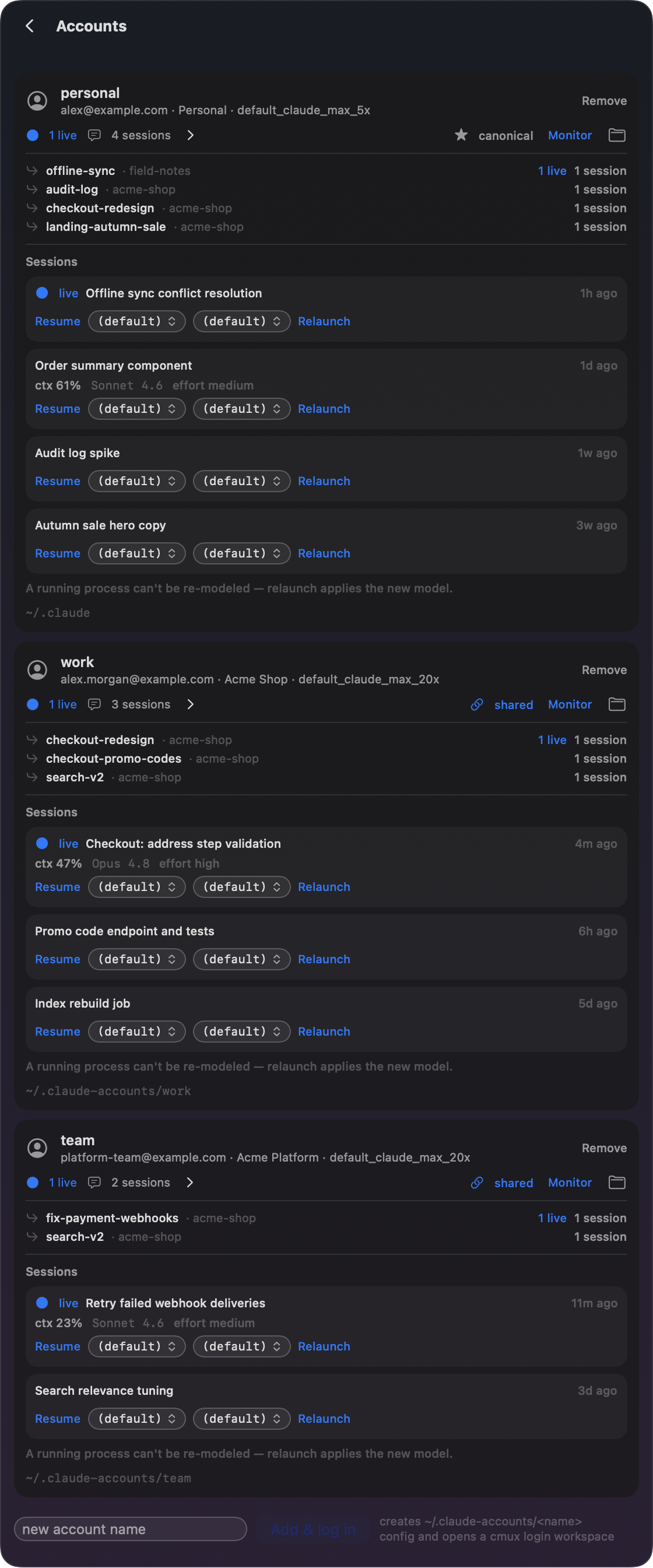 Accounts