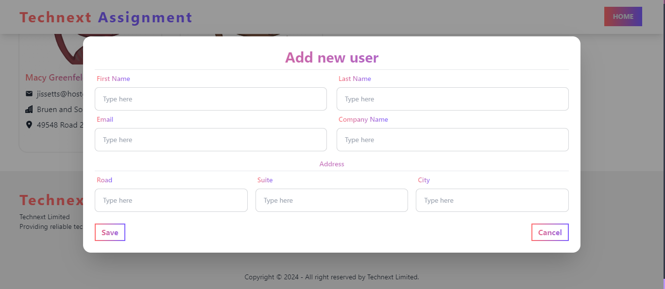 GitHub - eftekher-alam/tech-next-assignment: This is a simple user ...