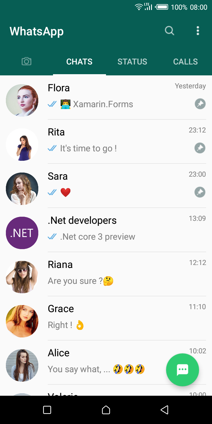 Snppts WhatsApp UI  Clone