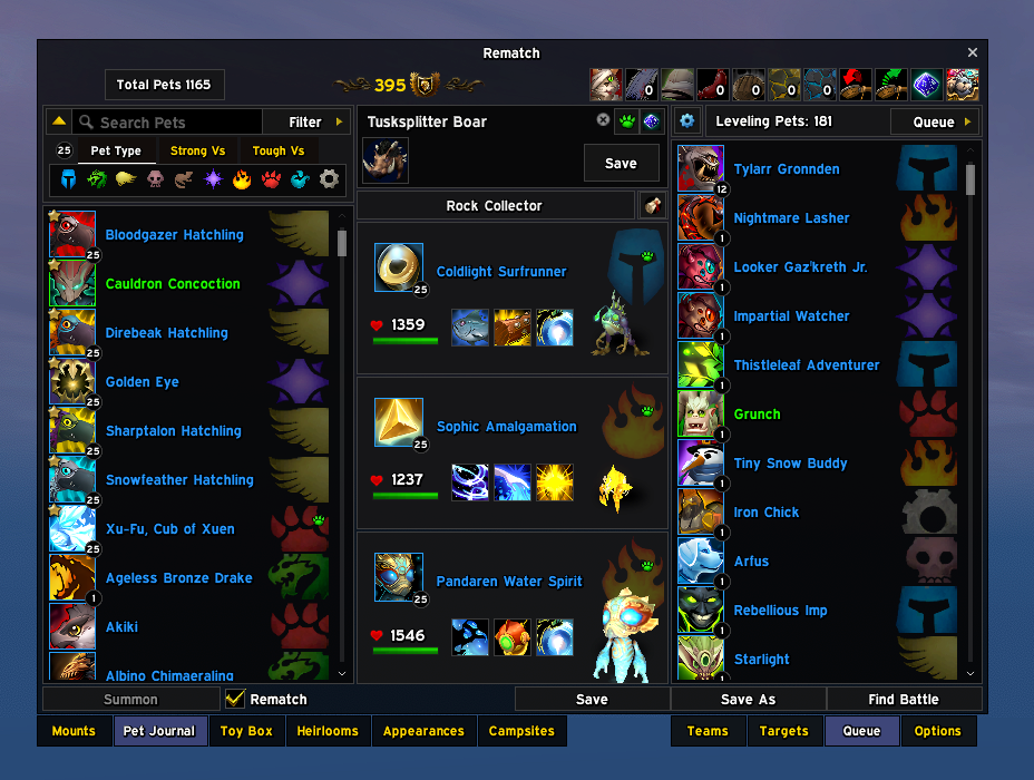 Leveling queue
