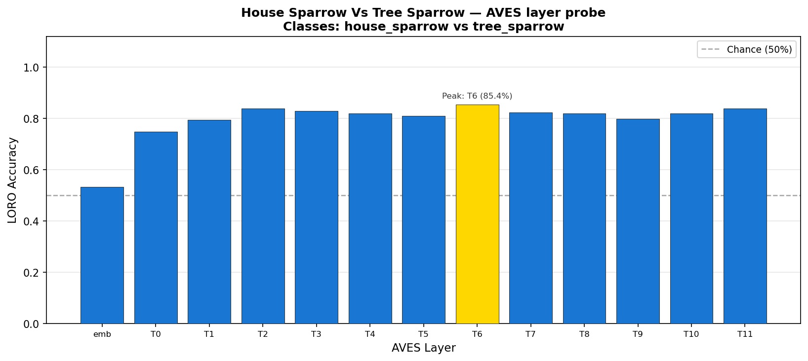 House Sparrow vs Tree Sparrow accuracy