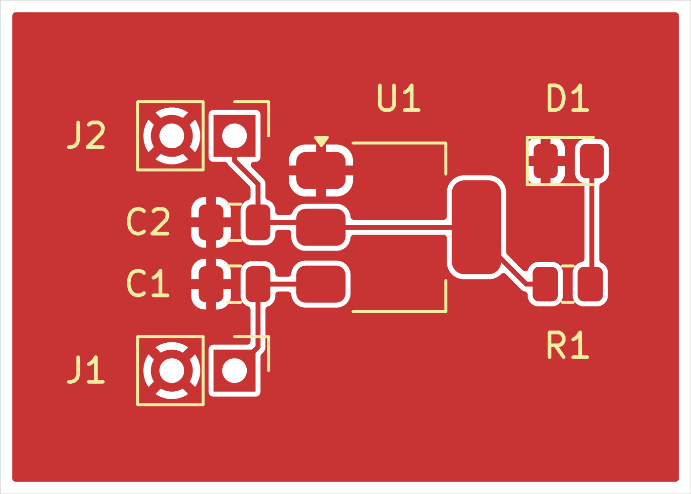 KiCad regulator PCB layer preview