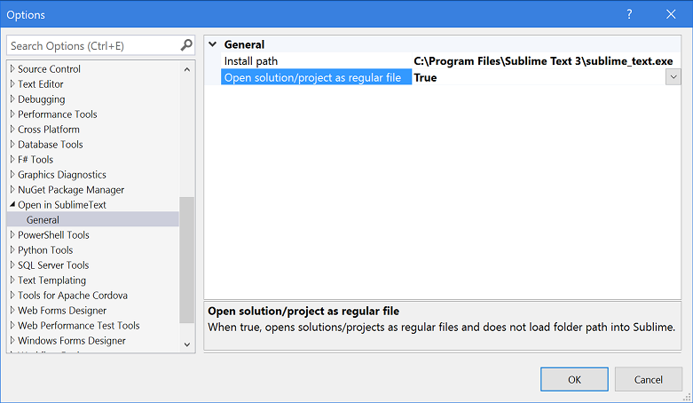 Open Solution and Project files as regular files