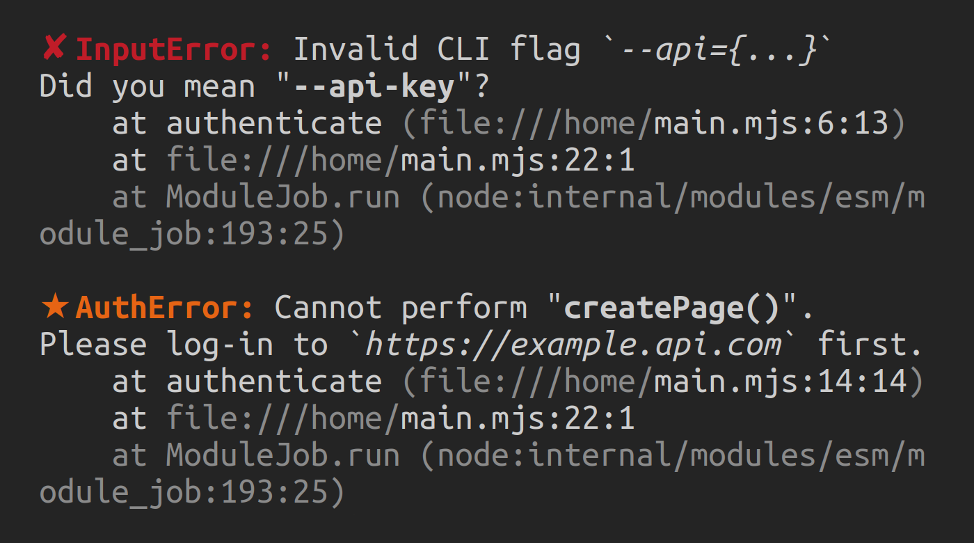modern-errors-cli screenshot