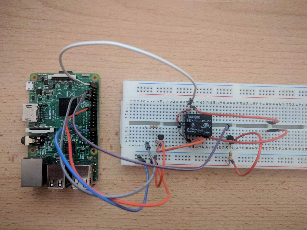 RaspberryPi with Breadboard