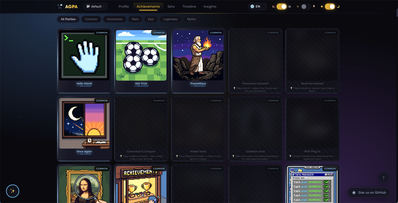 Achievement Grid