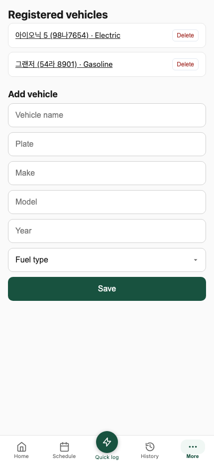 Manage vehicles
