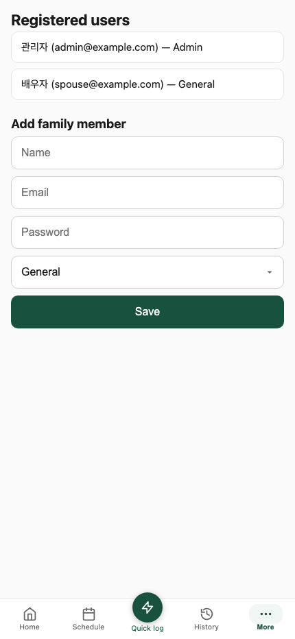 Manage users