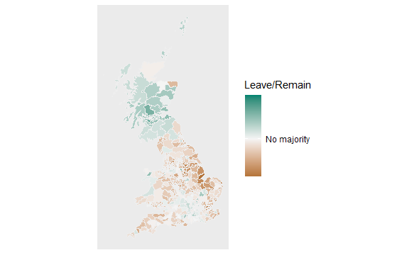 Leave / Remain Map