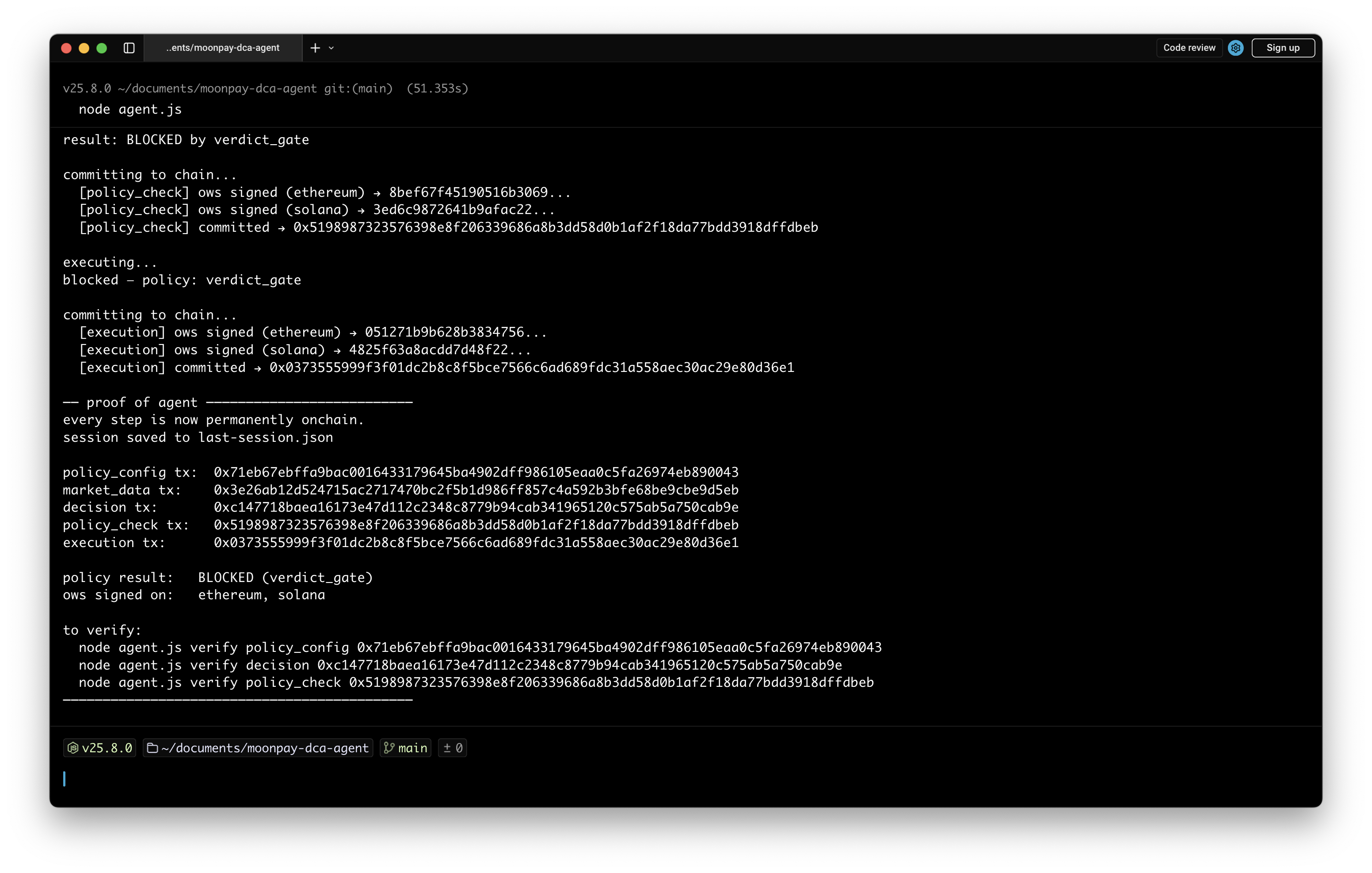 Proof of Agent screenshot 2