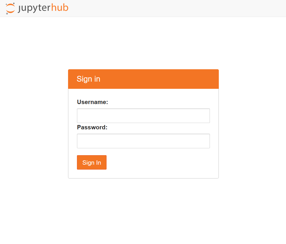 Login to Jupyterhub