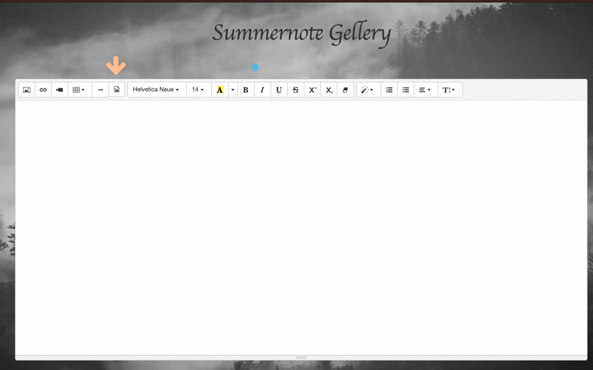 Summernote gallery demo