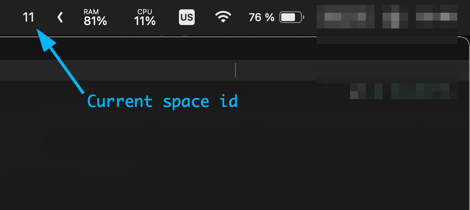 Current space id
