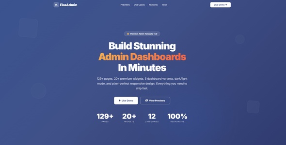 free-saas-admin-template 网站模板截图