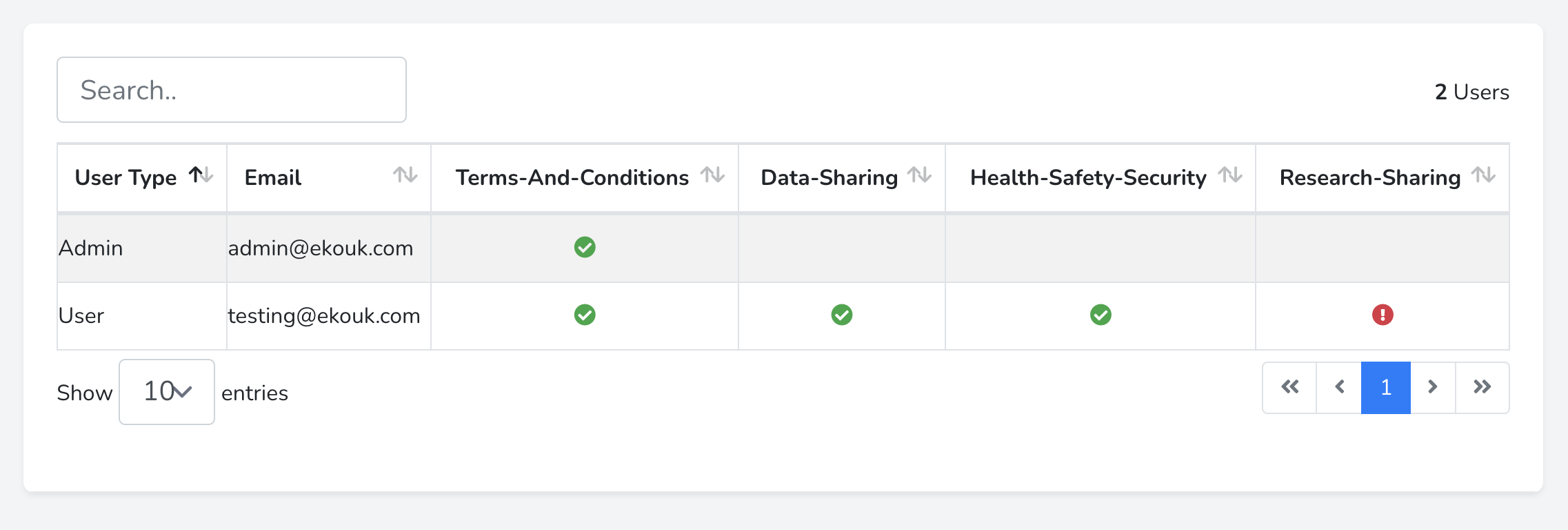 Add / Edit Consent Options