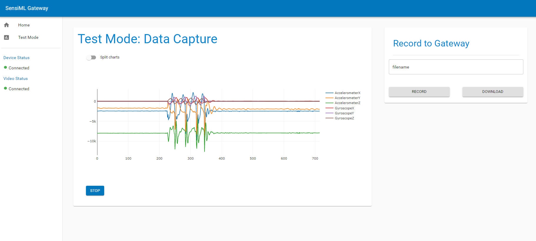 View Sensor Data