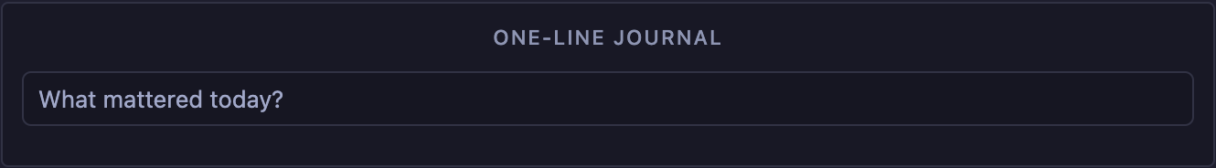 Clio one-line journal