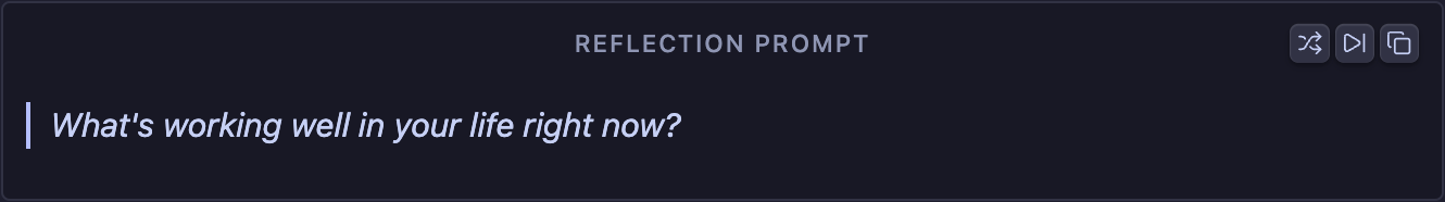 Clio reflection prompt