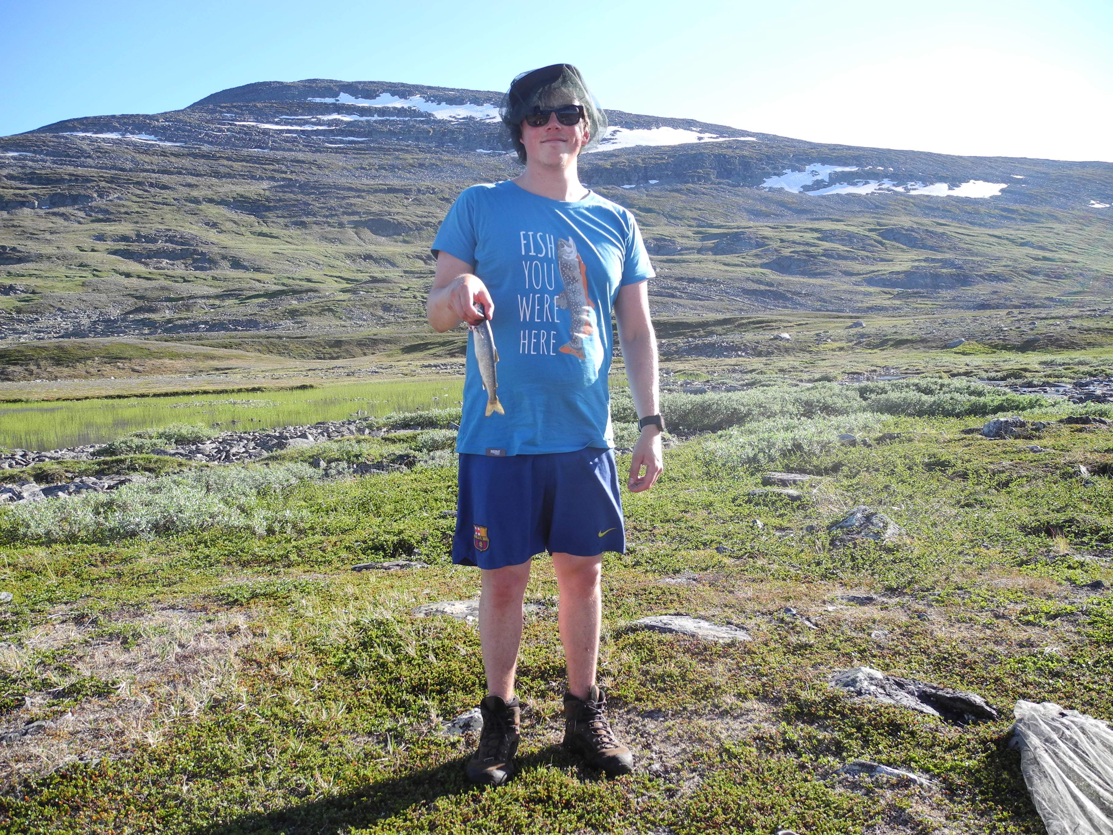 Kjetil holding a fish