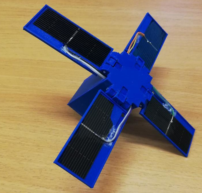 Toy satellite model, from the project README