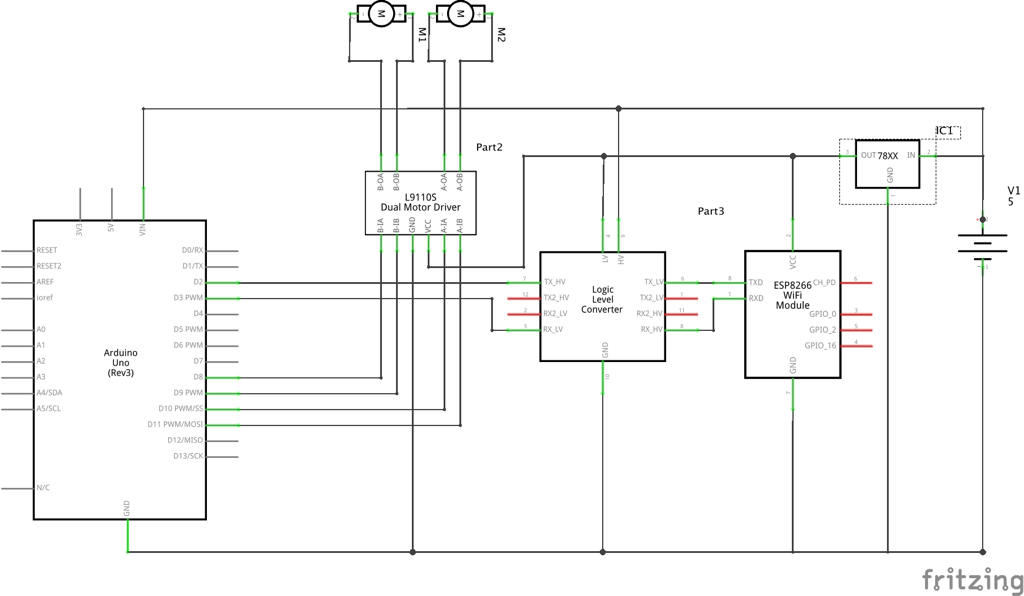 GitHub - elandesign/Tank: WIFI Controlled Arduino Tank Sketch