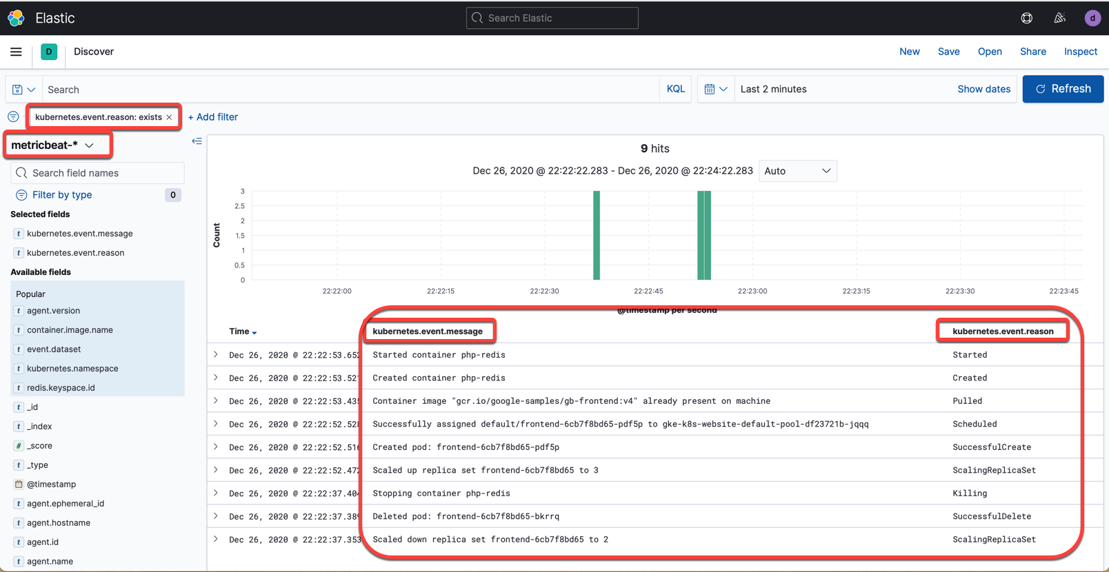 Kibana Discover