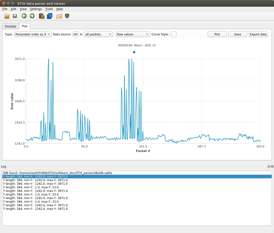 GU data parser GUI