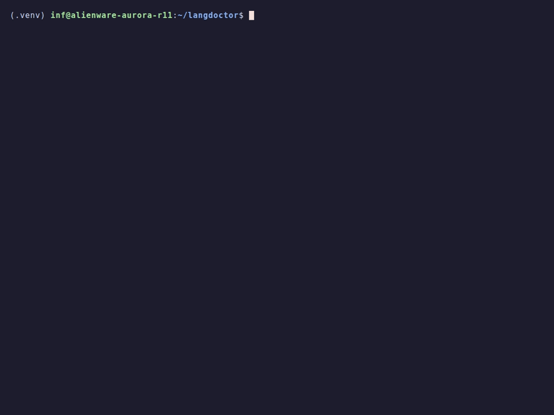 langdoctor scanning a vulnerable project