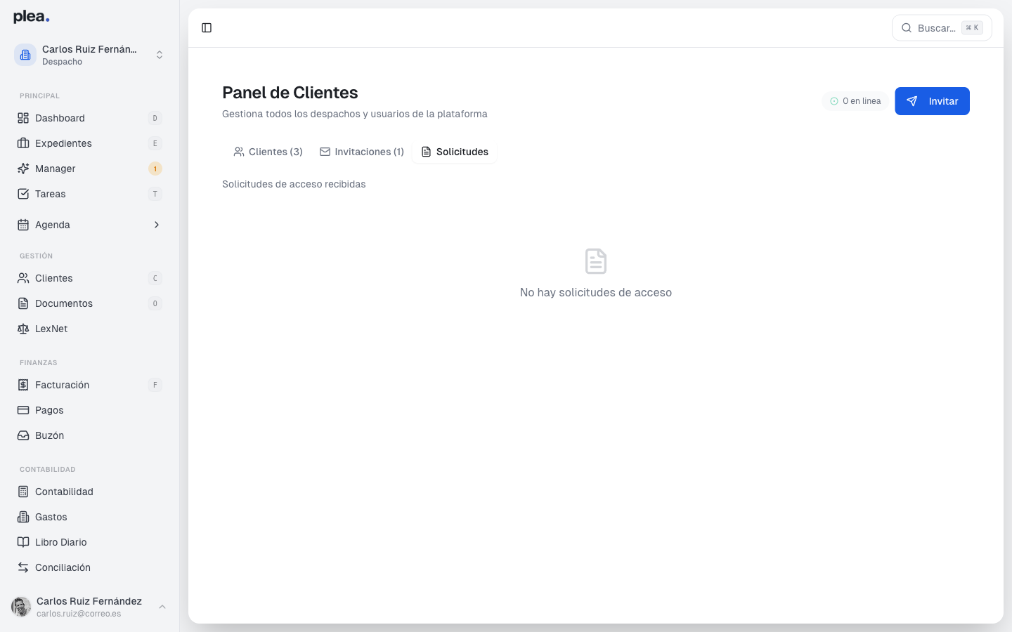Solicitudes de acceso
