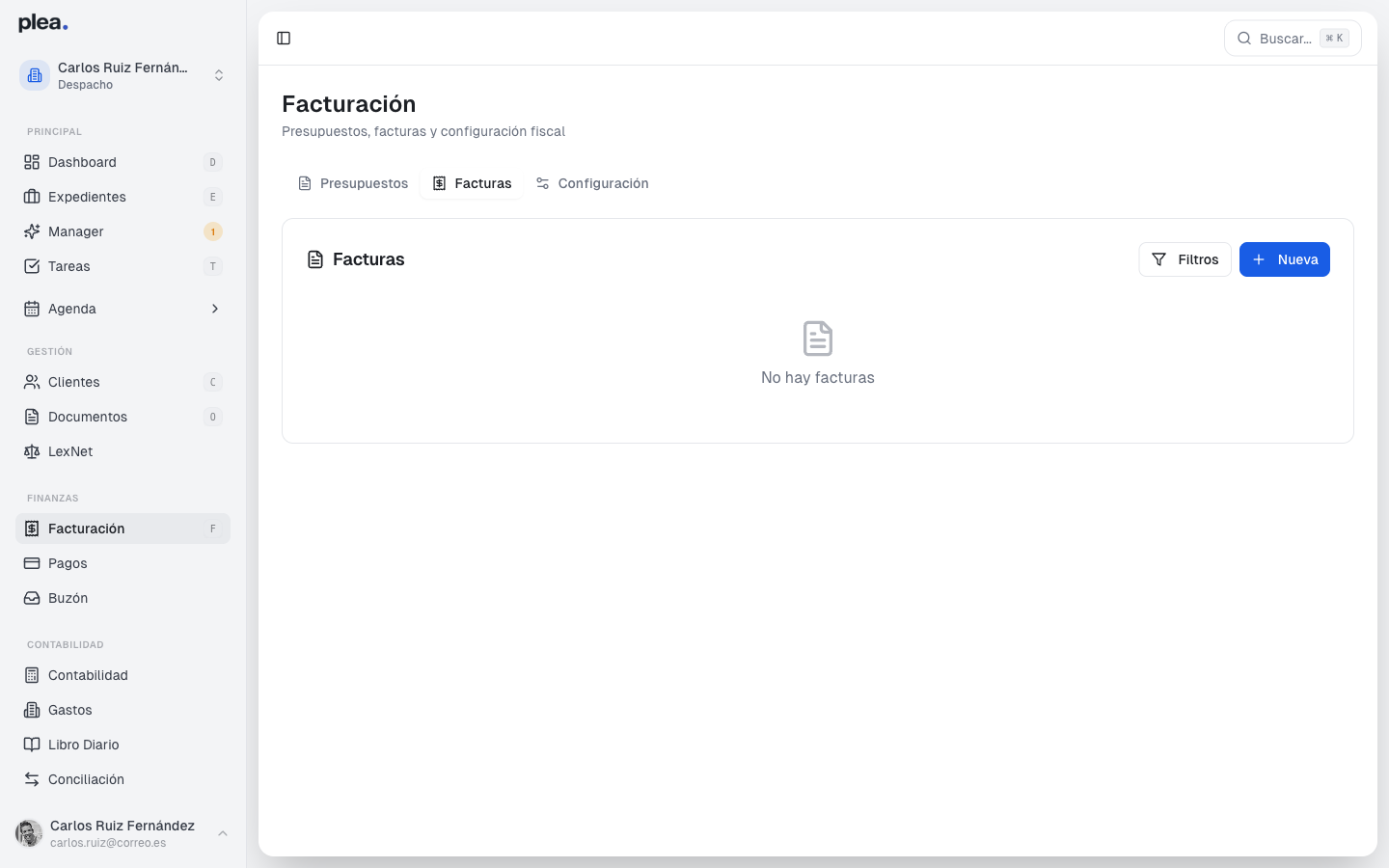 Gestión de facturas