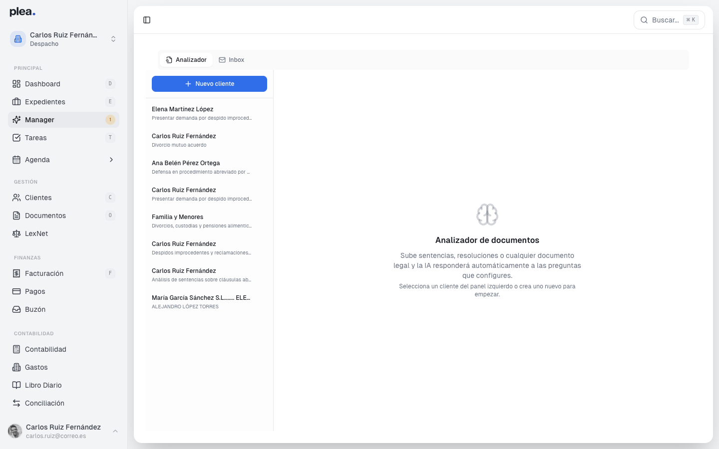 Formulario de nuevo cliente