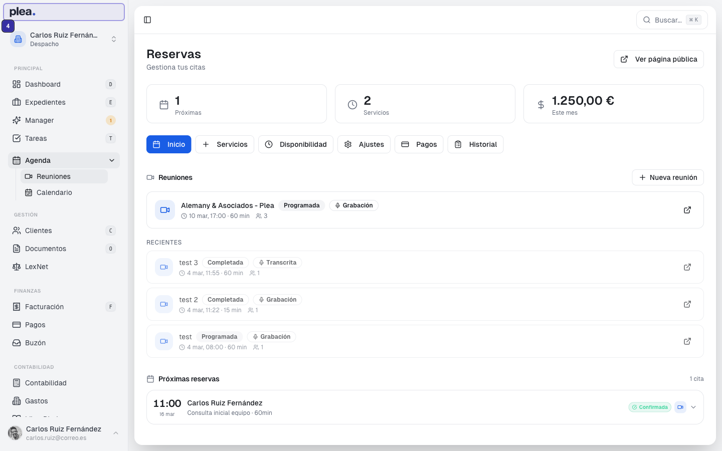Detalles de la reunión