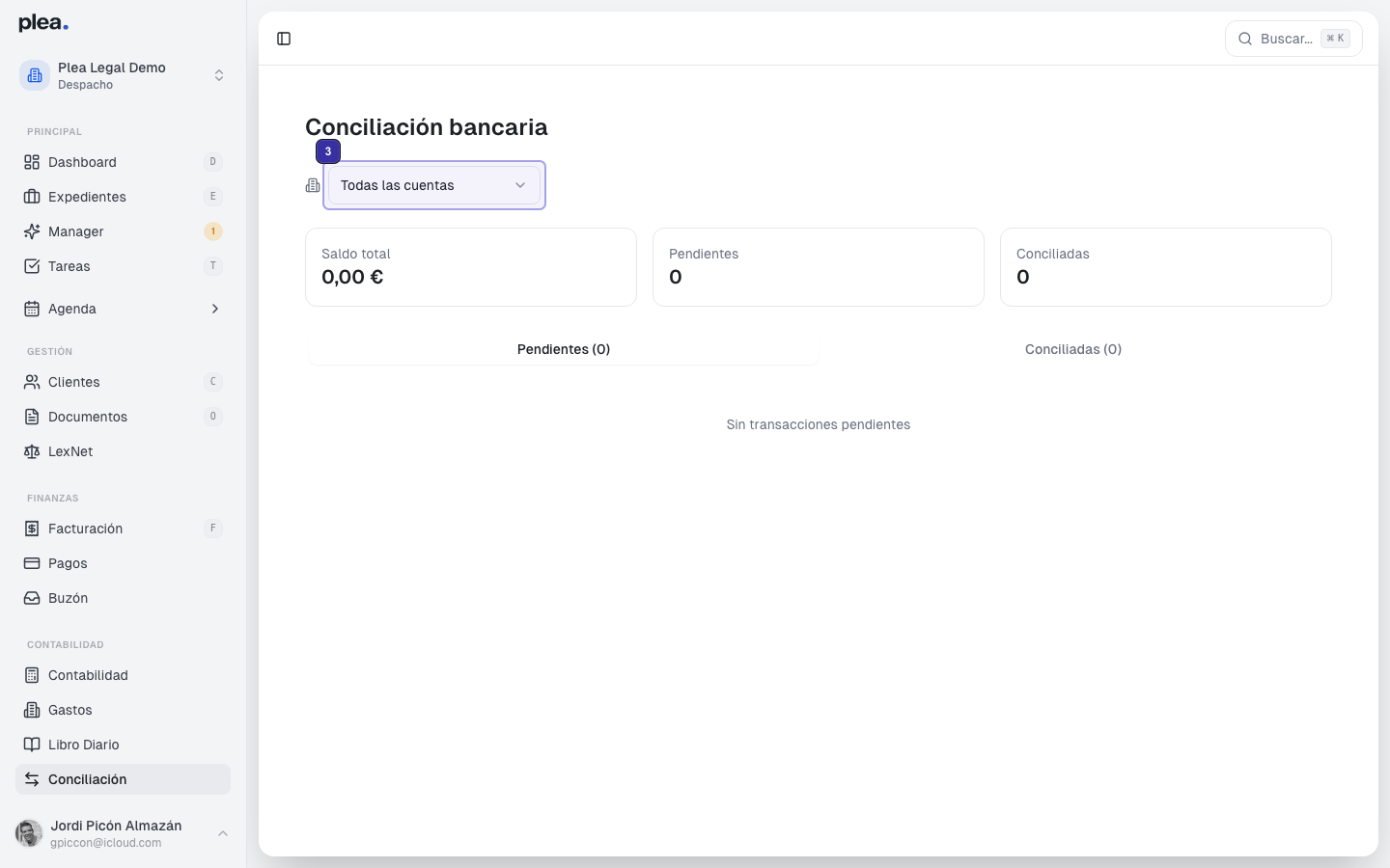 Seleccionar cuenta bancaria