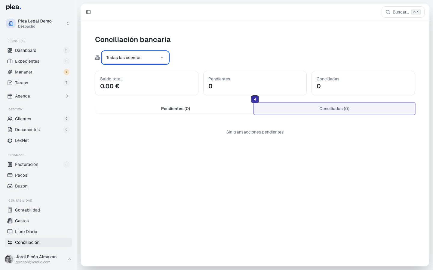 Transacciones conciliadas