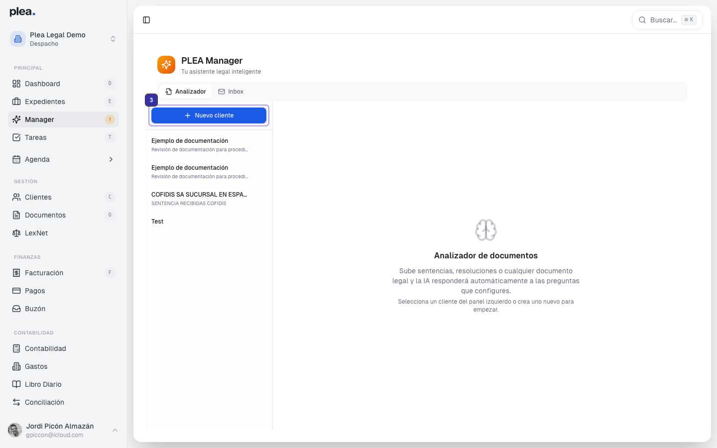 Clic en Nuevo cliente
