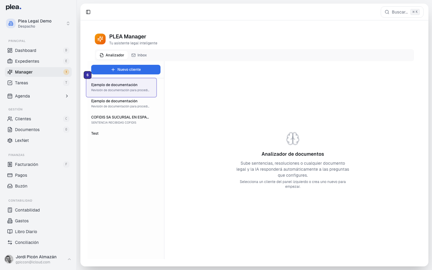 Configuración de preguntas IA