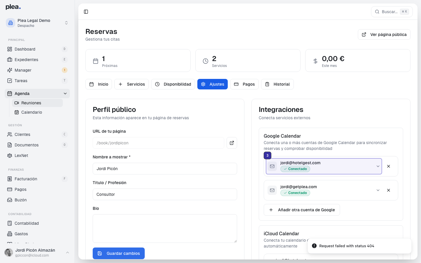 Integración con Google Calendar