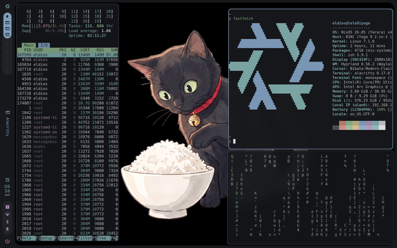 Preview of the caio desktop theme