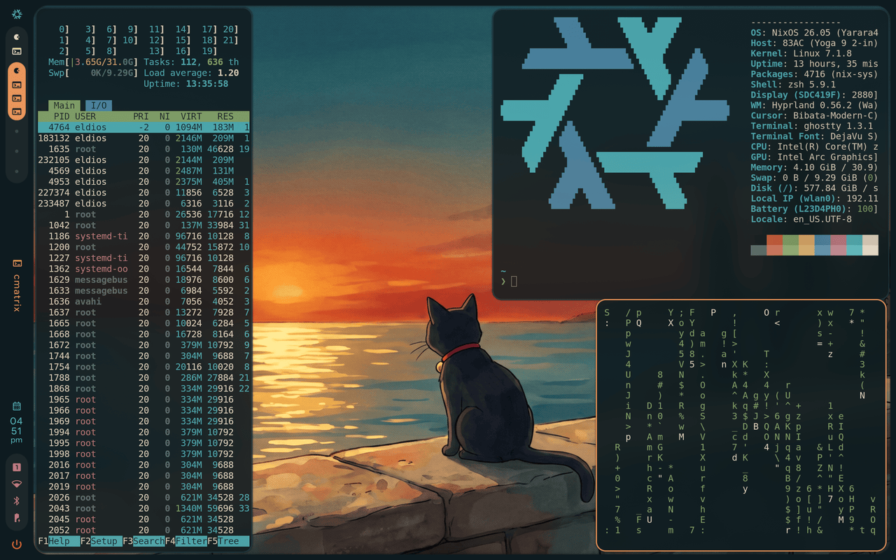 Preview of the tuscany-sunset desktop theme
