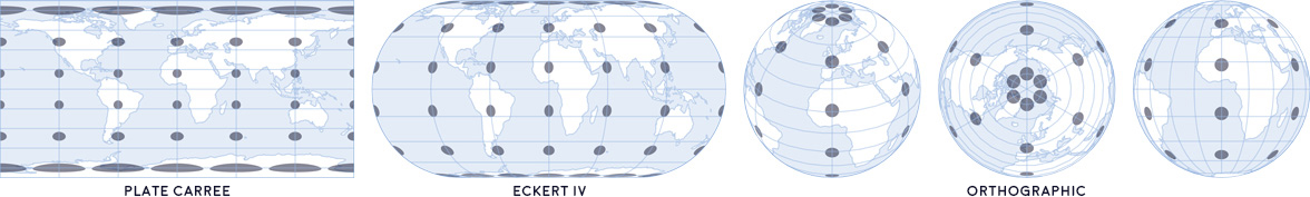 Tissots indicatrices and map projections