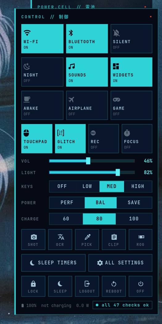Control panel