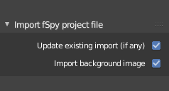 Import settings