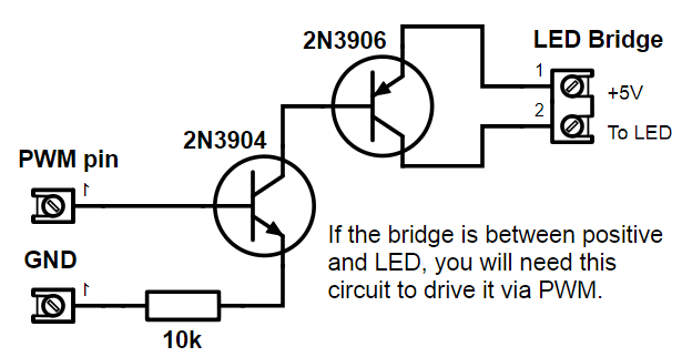 PWM LED dim hardware