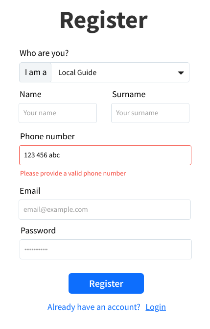 Registration Local Guide