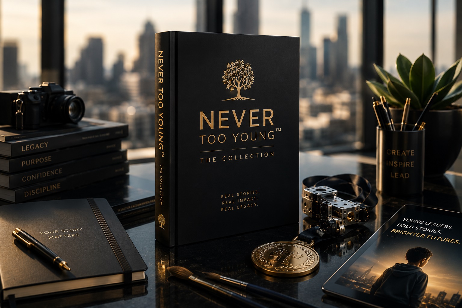 Never Too Young™ hardcover anthology — Volume One