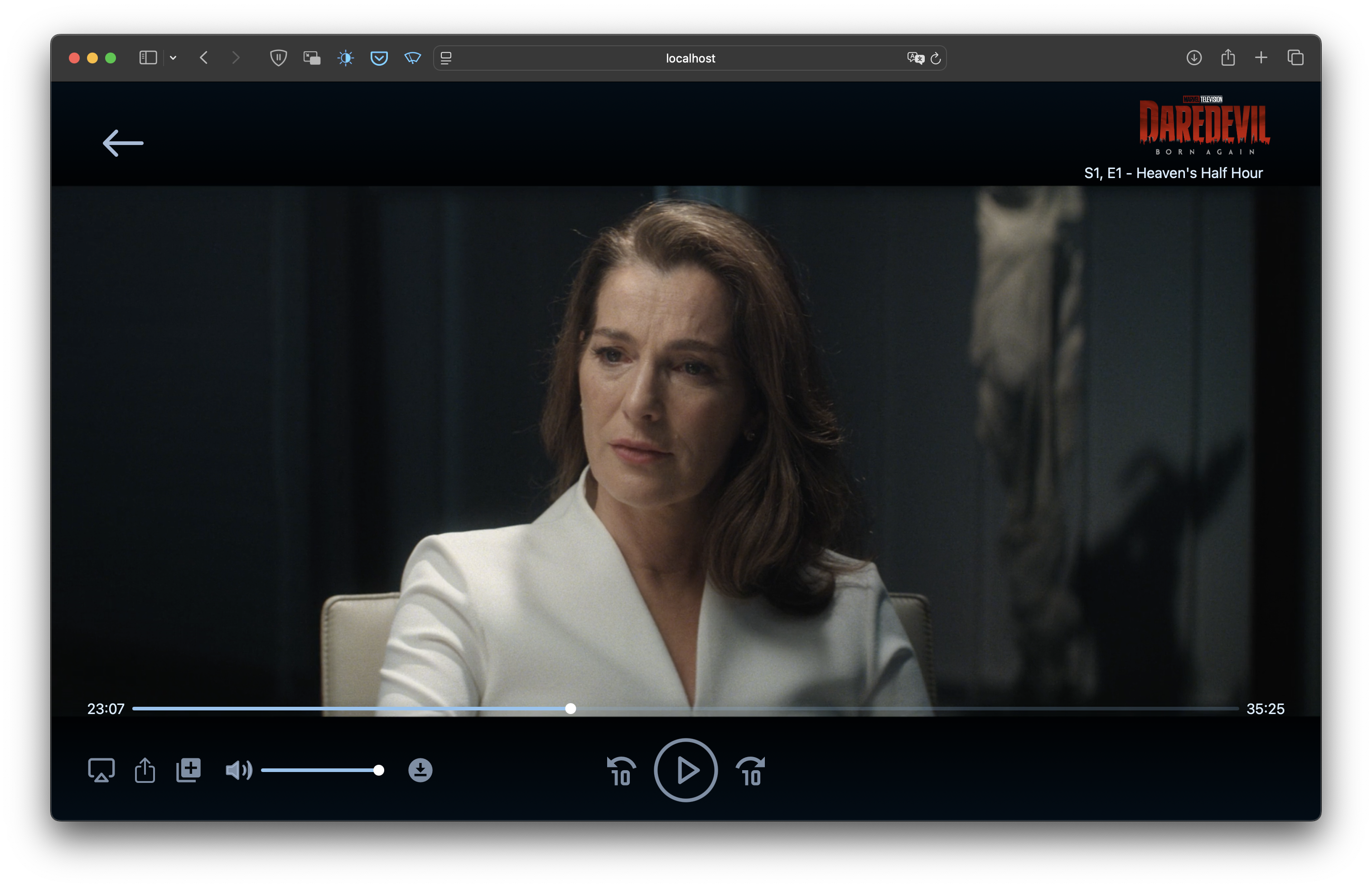 Video player with left controls