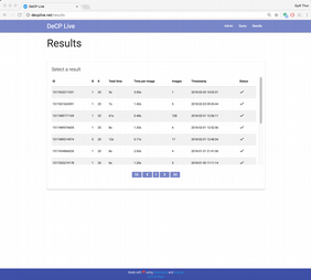 DeCP-Live browsing all batch results